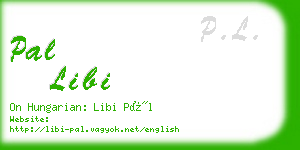 pal libi business card